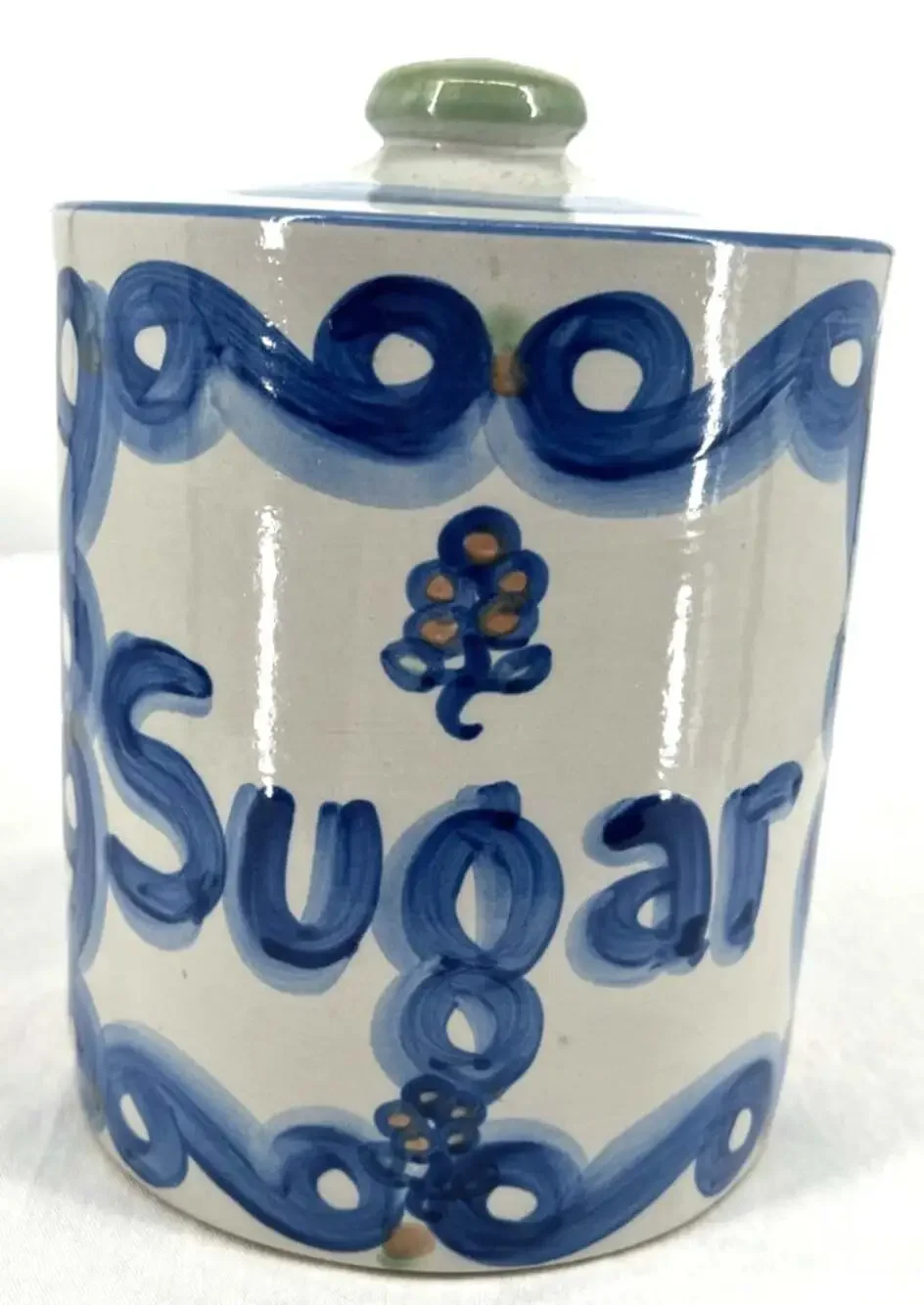 M. A. Hadley Sugar Canister Lidded Large 8